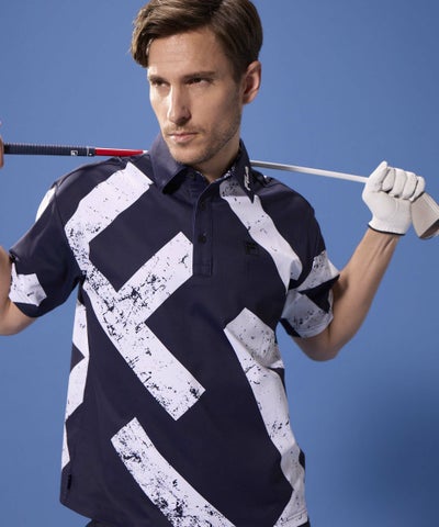 メンズ ゴルフ 半袖シャツ 総柄｜FILA GOLF