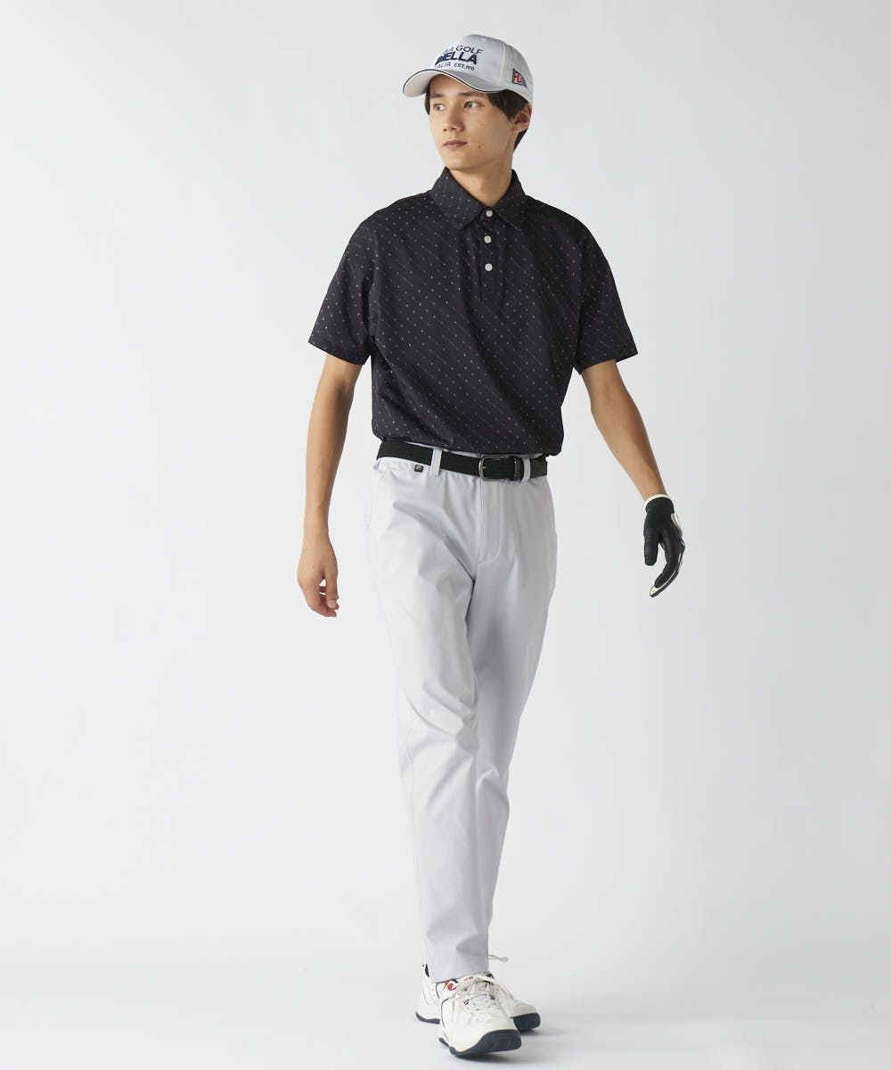 メンズ ゴルフ 半袖シャツ 総柄｜FILA GOLF
