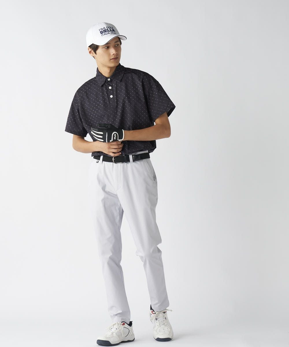 メンズ ゴルフ 半袖シャツ 総柄｜FILA GOLF
