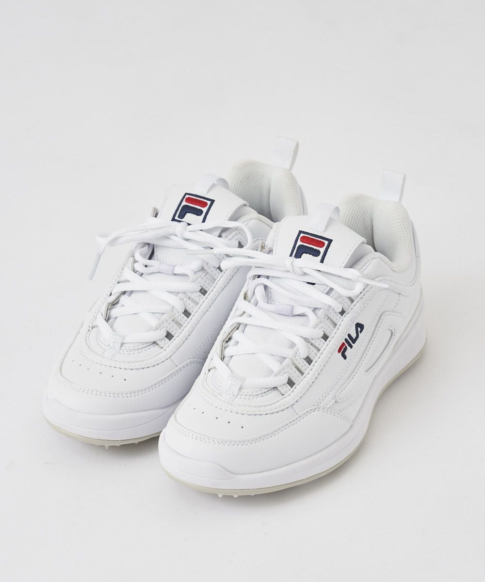 FILA ホワイト ゴルフシューズ　スニーカー ロゴ入り　ディスラプター レディース 【FILA】 フィラ Disruptor 2 Splash ディスラプター2