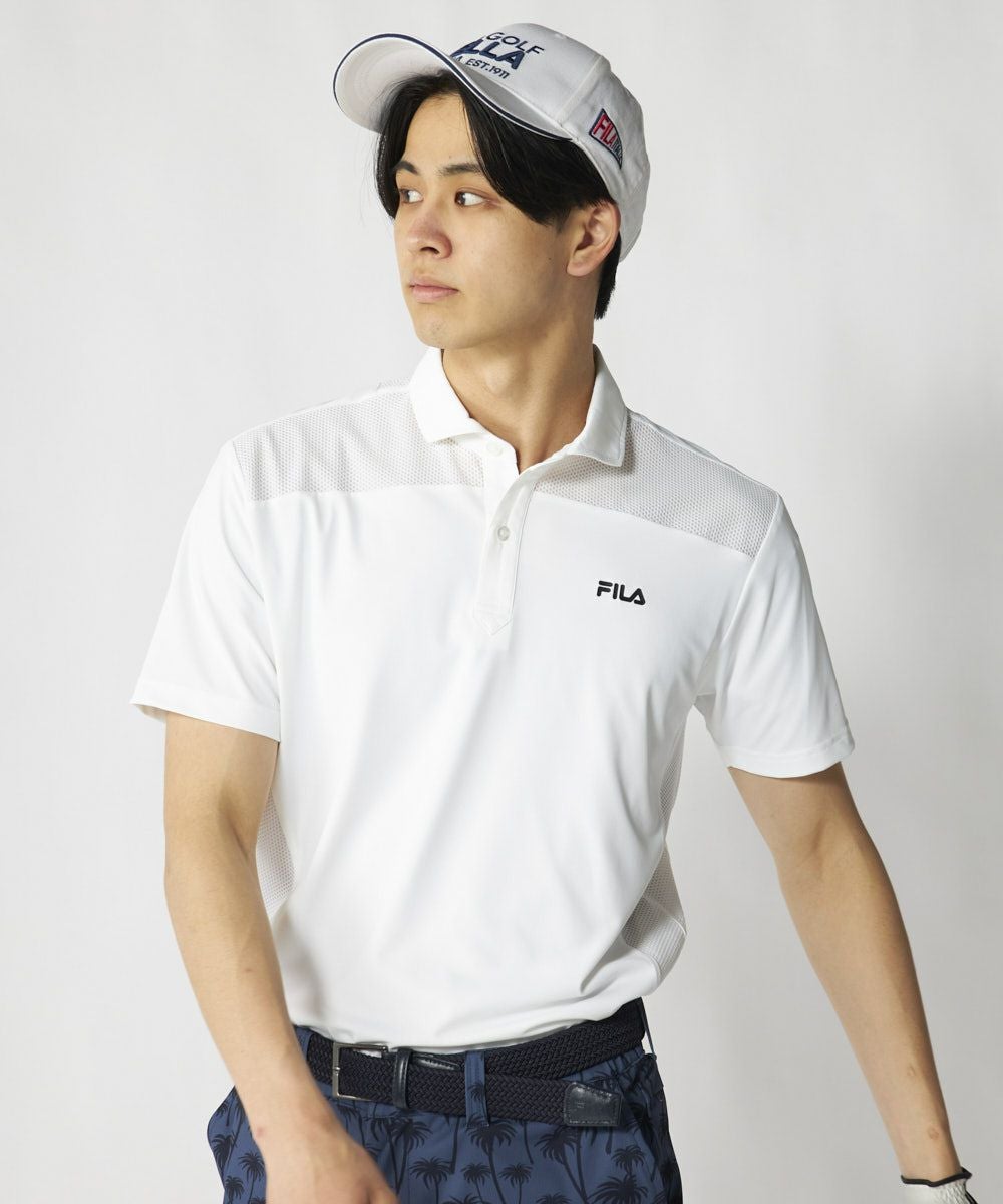 メッシュ切り替え半袖シャツ | メンズ - FILA GOLF（フィラゴルフ