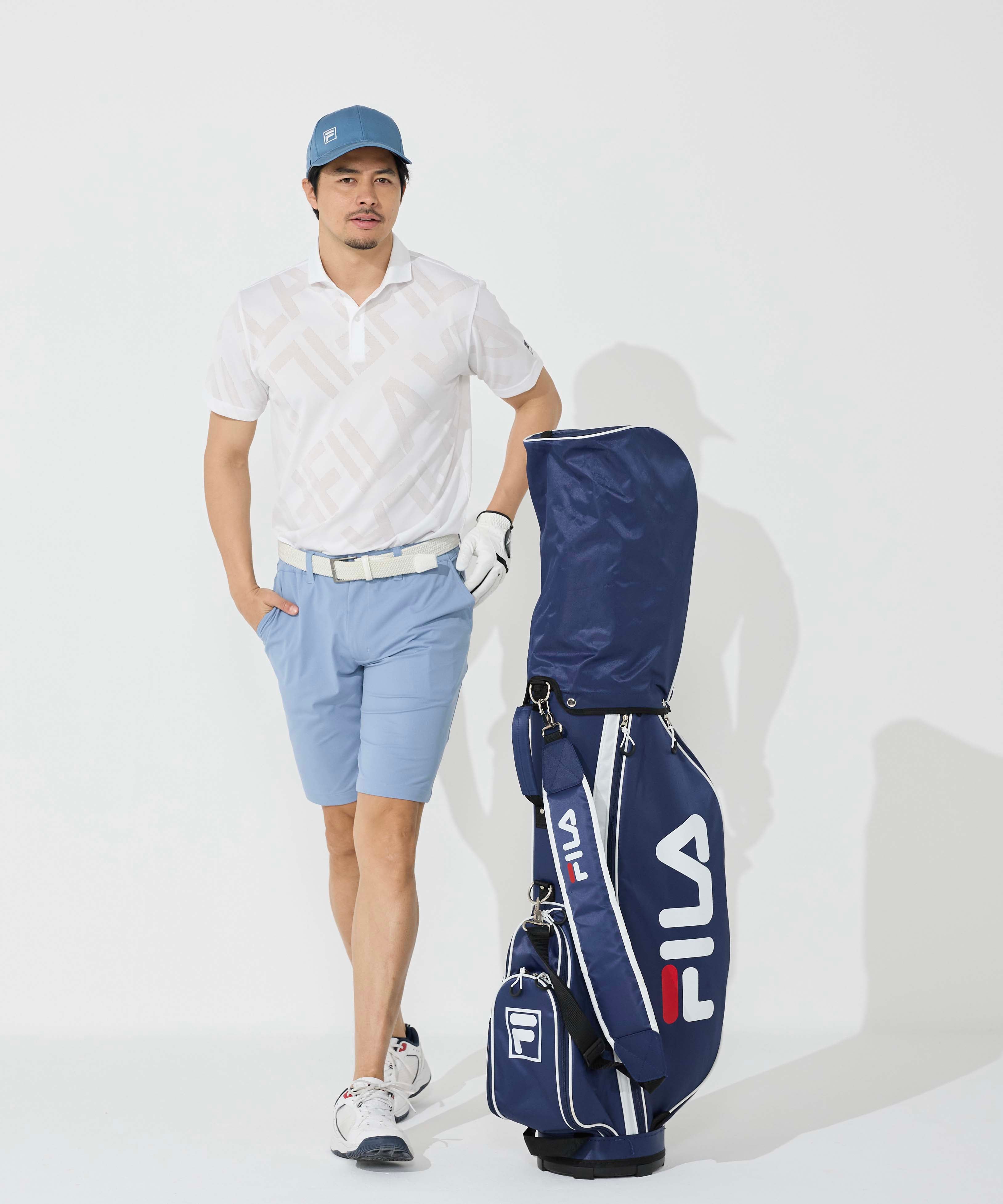 メッシュ加工ビックロゴ半袖ポロシャツ | メンズ - FILA GOLF（フィラ