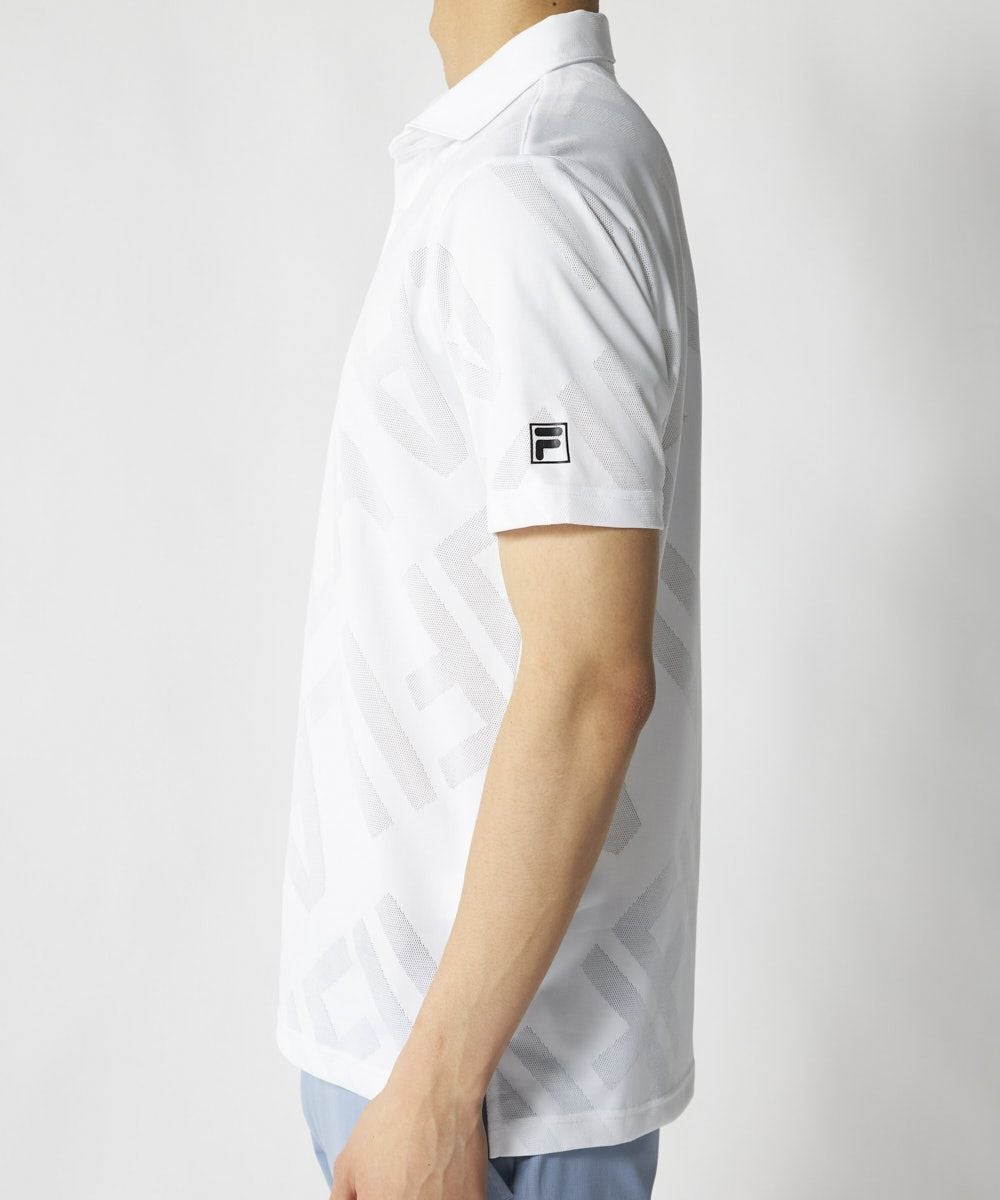 メッシュ加工ビックロゴ半袖ポロシャツ | メンズ - FILA GOLF（フィラ