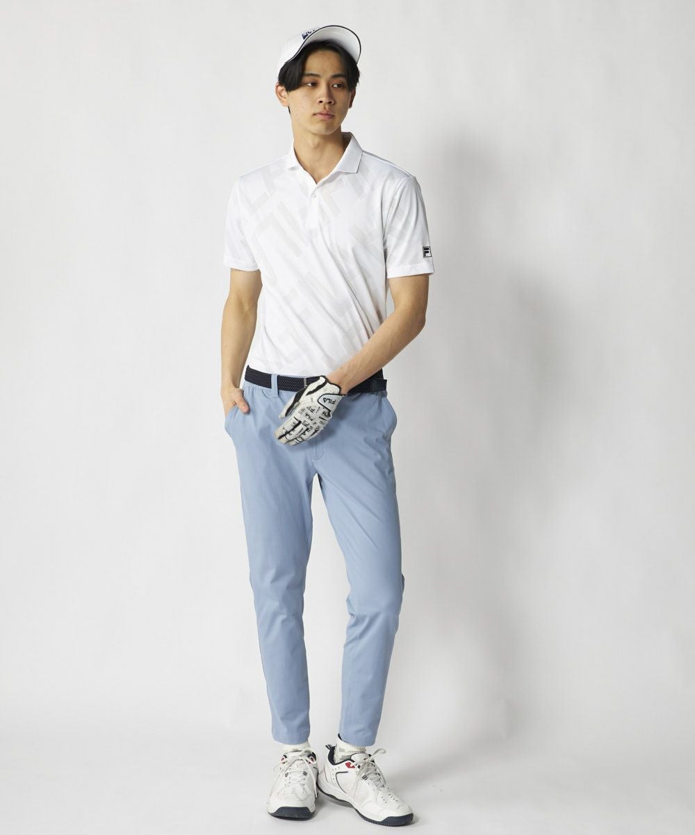 メッシュ加工ビックロゴ半袖ポロシャツ | メンズ - FILA GOLF（フィラ