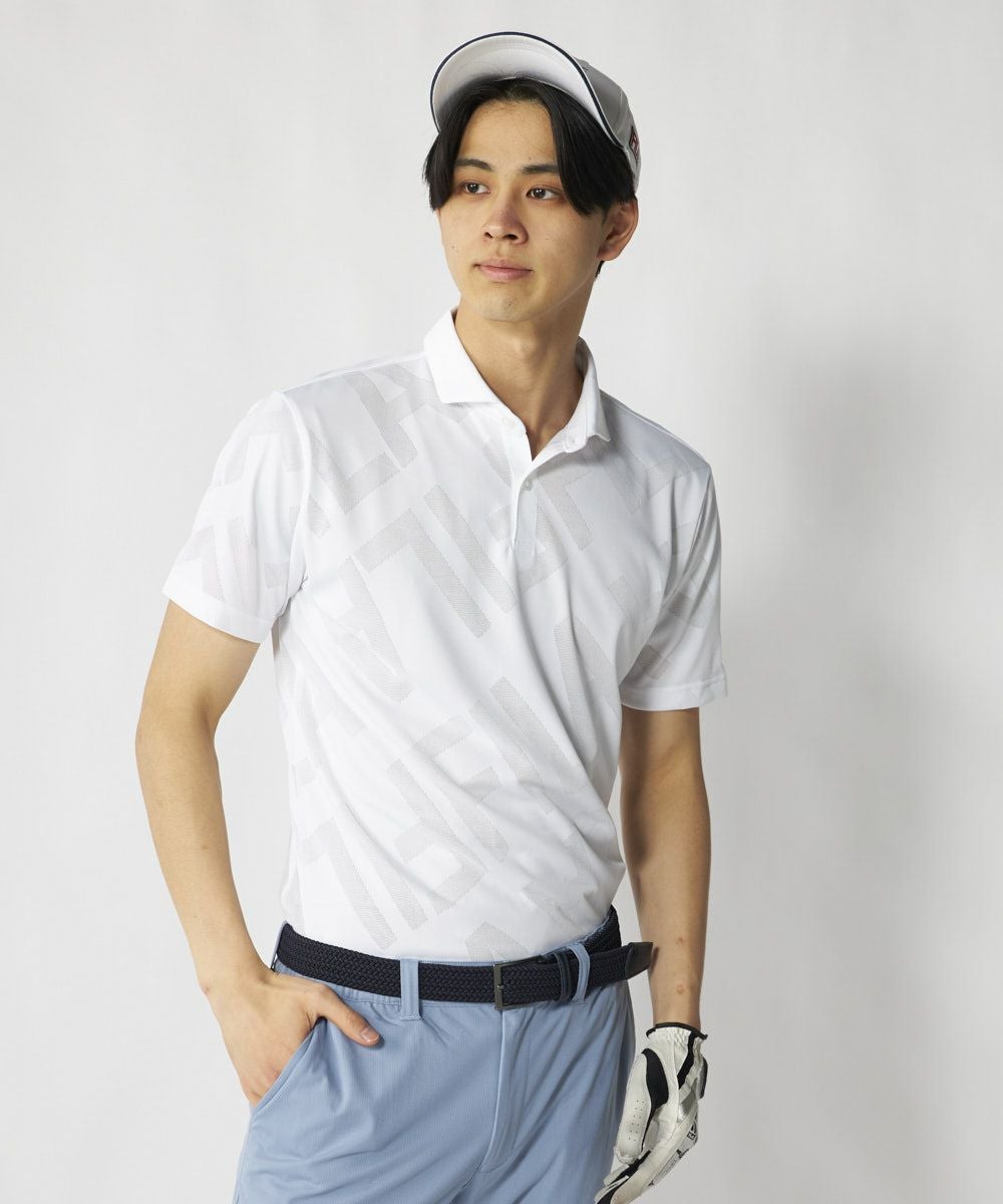 メッシュ加工ビックロゴ半袖ポロシャツ | メンズ - FILA GOLF（フィラ