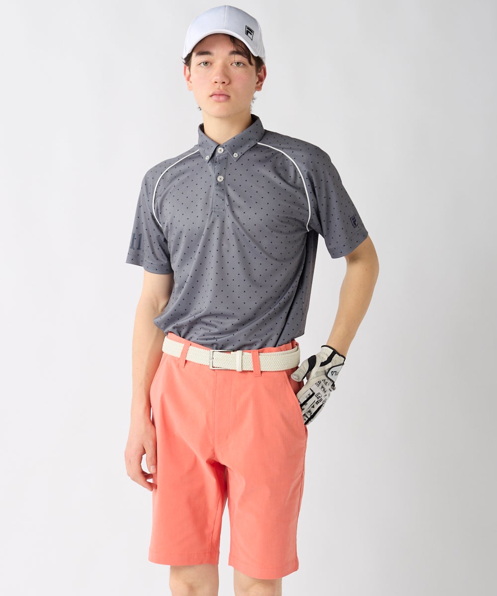 4Lサイズ】接触冷感 ドット柄半袖シャツ | メンズ - FILA GOLF