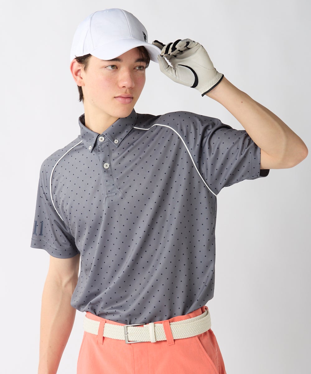4Lサイズ】接触冷感 ドット柄半袖シャツ | メンズ - FILA GOLF