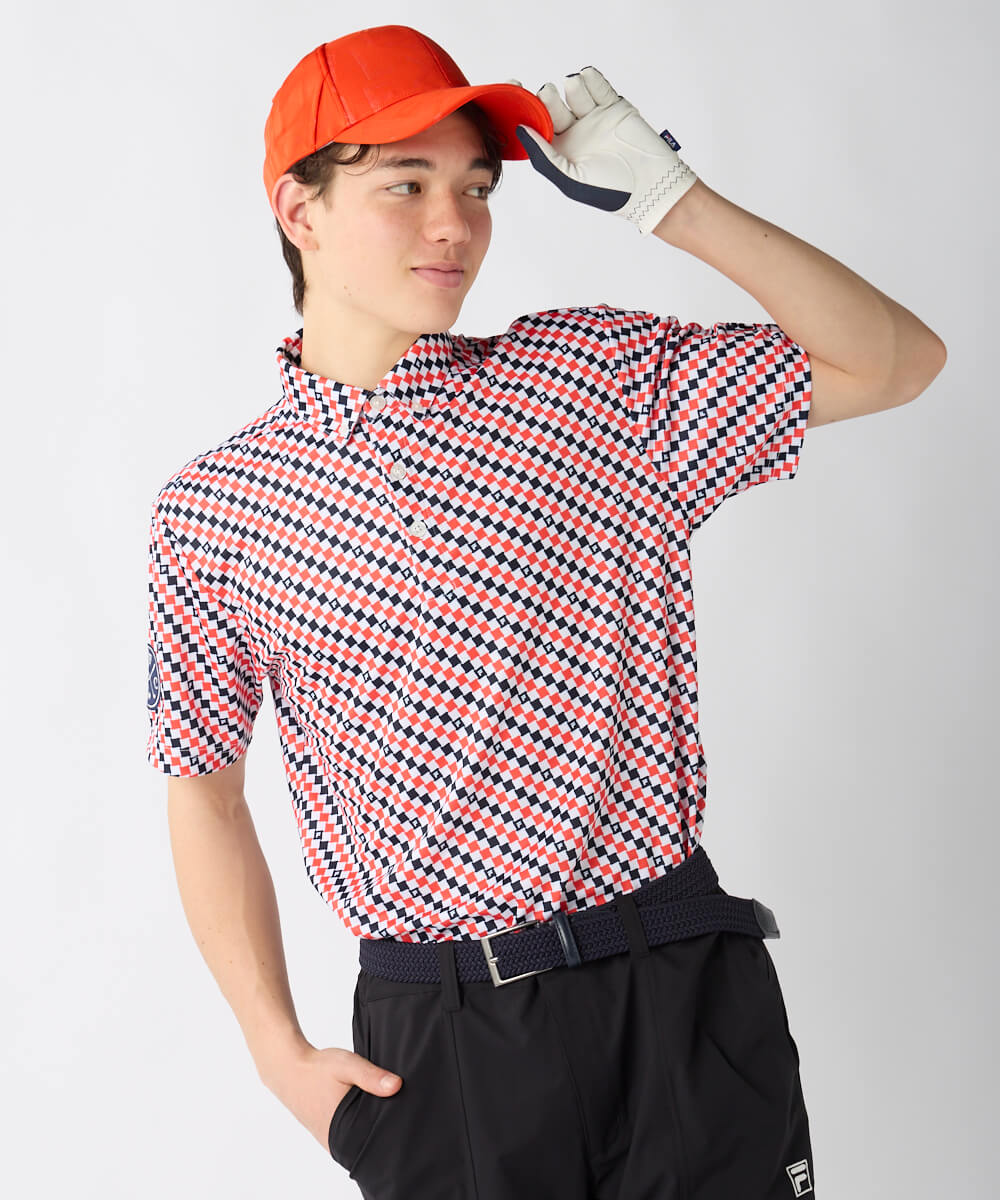 チェック柄半袖ポロシャツ | メンズ - FILA GOLF（フィラゴルフ）公式