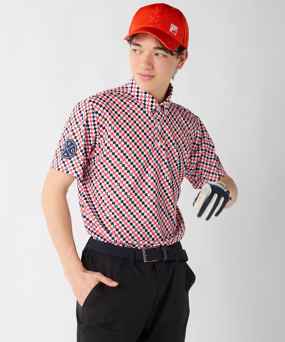 チェック柄半袖ポロシャツ | メンズ - FILA GOLF（フィラゴルフ）公式