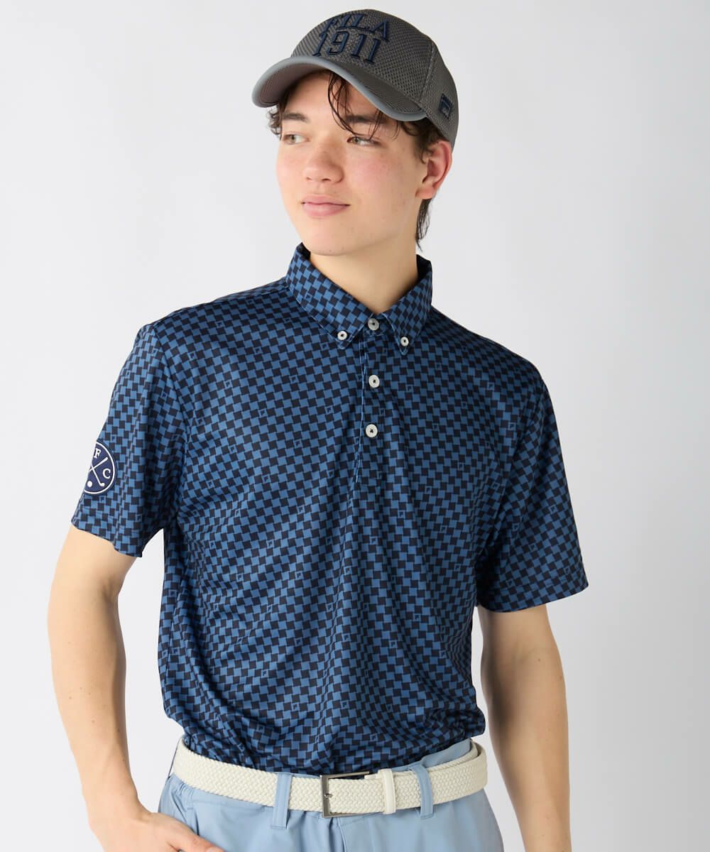 チェック柄半袖ポロシャツ | メンズ - FILA GOLF（フィラゴルフ）公式