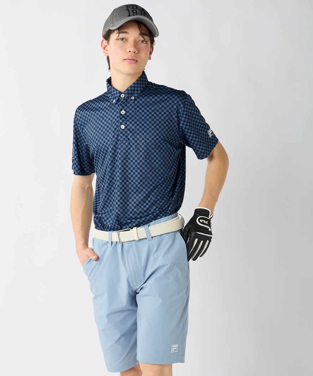 チェック柄半袖ポロシャツ | メンズ - FILA GOLF（フィラゴルフ）公式