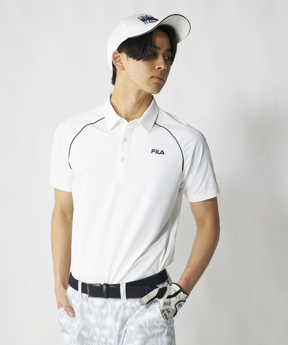 NET限定】肩ライン入り半袖シャツ | メンズ - FILA GOLF（フィラゴルフ