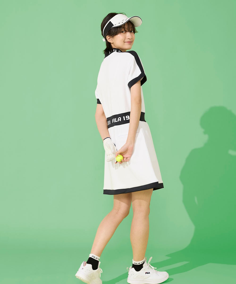 ライトダンボールニットモックネックワンピース | レディース - FILA