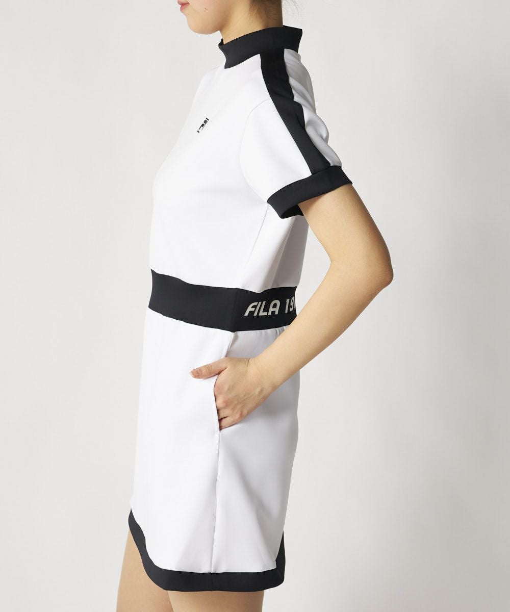 ライトダンボールニットモックネックワンピース | レディース - FILA