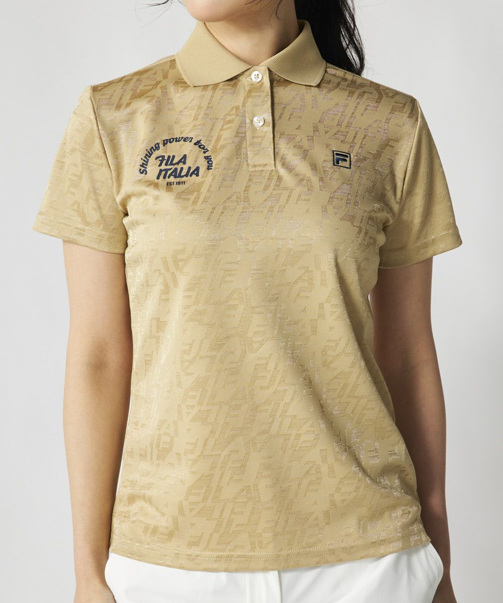 ジャガード半袖ポロシャツ | レディース - FILA GOLF（フィラゴルフ