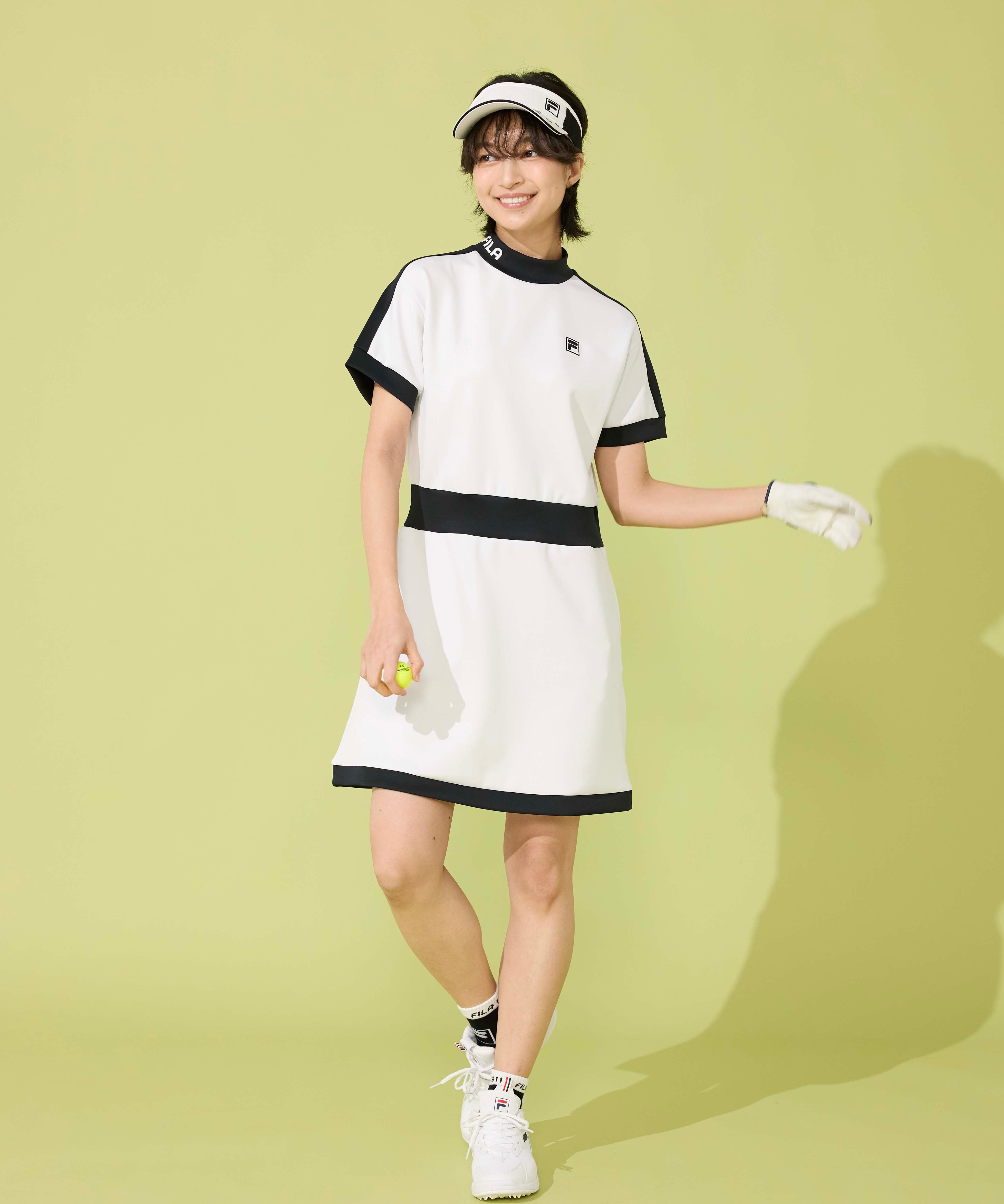 ロゴ柄サンバイザー | レディース - FILA GOLF（フィラゴルフ）公式